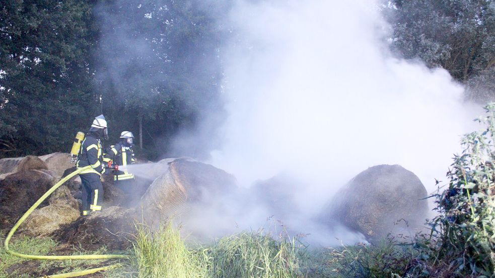 Die Feuerwehren aus Vellage, Diele und Stapelmoor waren im Einsatz. Foto: Joachim Rand