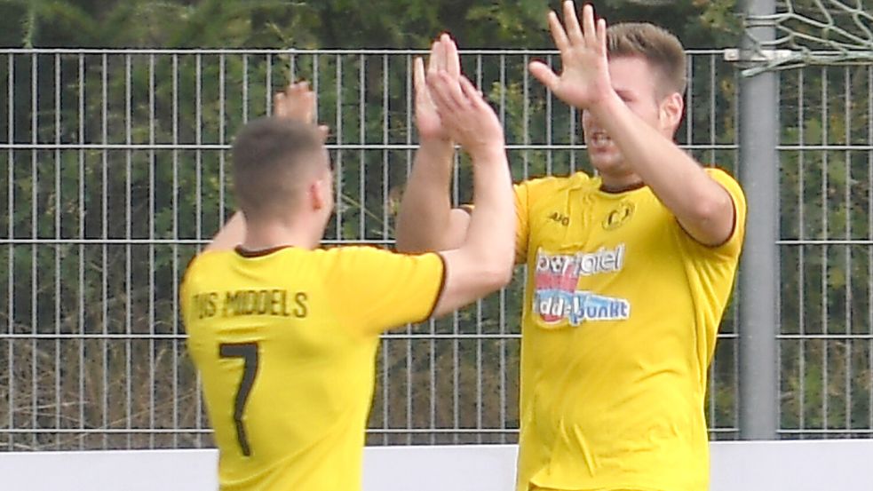 Der TuS Middels möchte auch in dieser Saison öfters jubeln. Archivfoto: Steenhoff