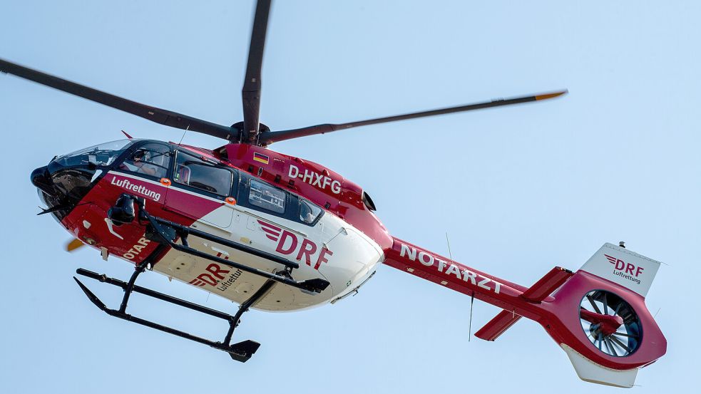 Nach einem Fahrrad-Unfall in Rysum wurde kürzlich ein Rettungshubschrauber angefordert. Warum? Symbolfoto: Sauer/dpa