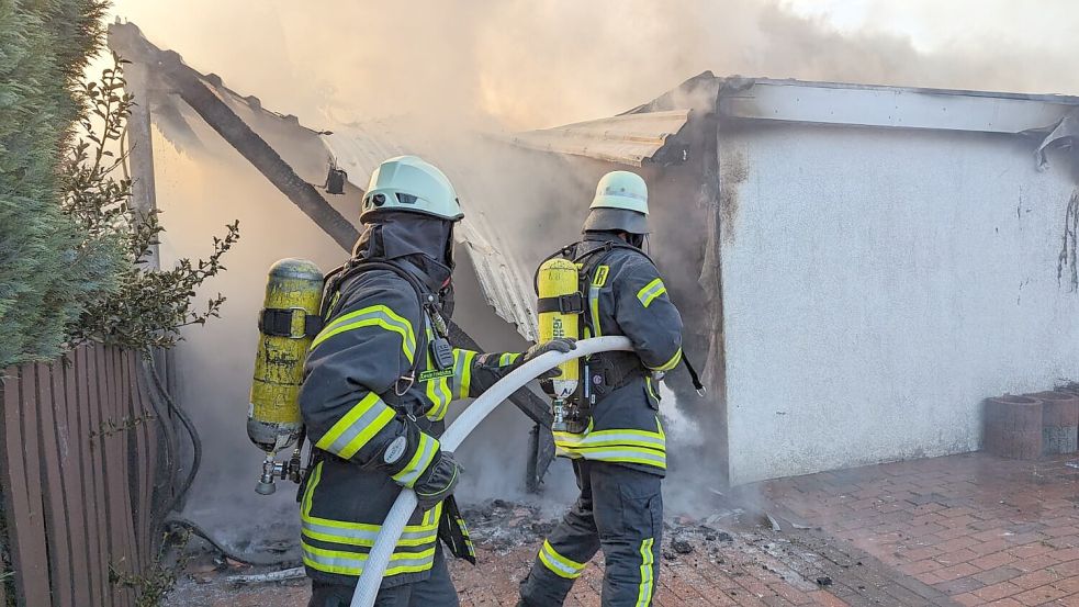 Kameraden von vier Feuerwehren waren im Einsatz.