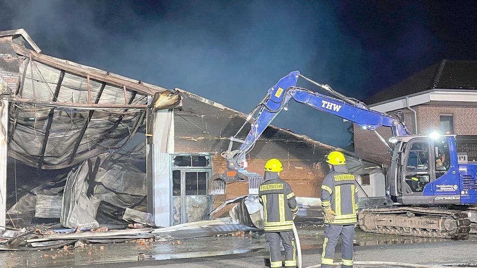 Der Schaden geht nach ersten Einschätzungen in die Millionenhöhe. Foto: Feuerwehr Papenburg