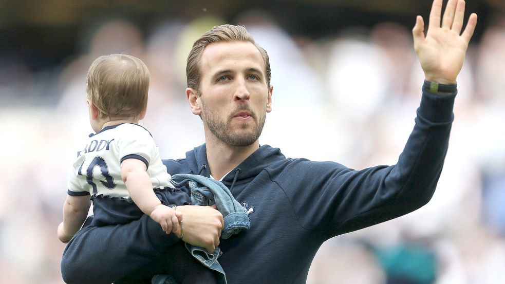 Harry Kane hat drei Kinder und die Familie soll noch weiter wachsen. Foto: IMAGO images/PA Images