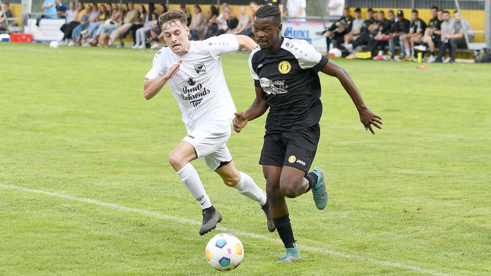 Auf die Schnelligkeit von Galvany Kiasuva kann der TuS Middels sowohl in der Offensive als auch in der Defensive setzen. Foto: Doden/Blomberg