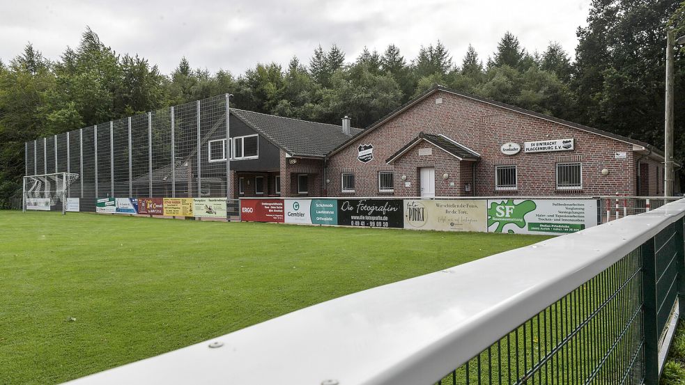 Hier geht es bei Spielen hoch her: Der Fußballplatz des SV Eintracht Plaggenburg ist gut gepflegt.
