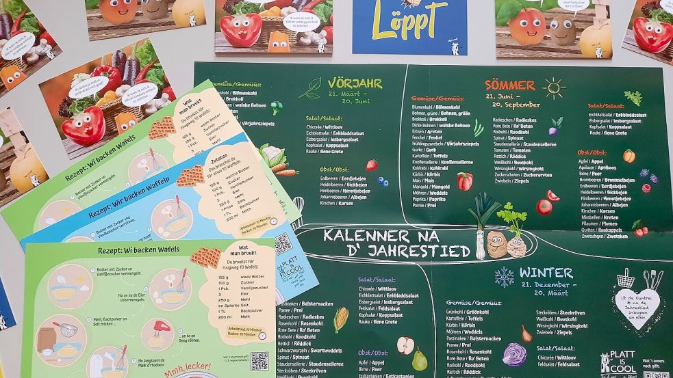Für Schulen wurde ein besonderes Paket gepackt. Foto: Kammler/Ostfriesische Landschaft.