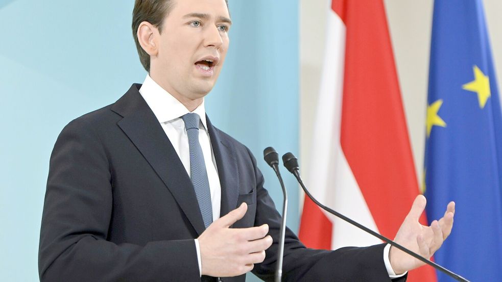 Österreichs Ex-Kanzler Kurz wurde von der Wirtschafts- und Korruptionsstaatsanwaltschaft angeklagt. Foto: dpa/Herbert Neubauer