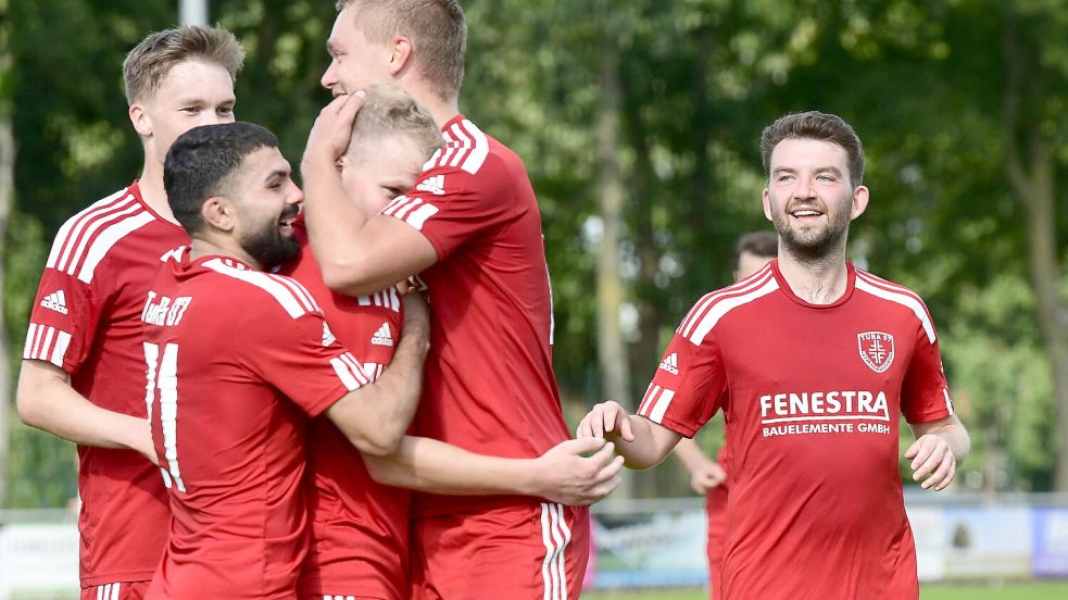 TuRa Westrhauderfehn feierte einen 4:1-Heimsieg. Foto: Damm