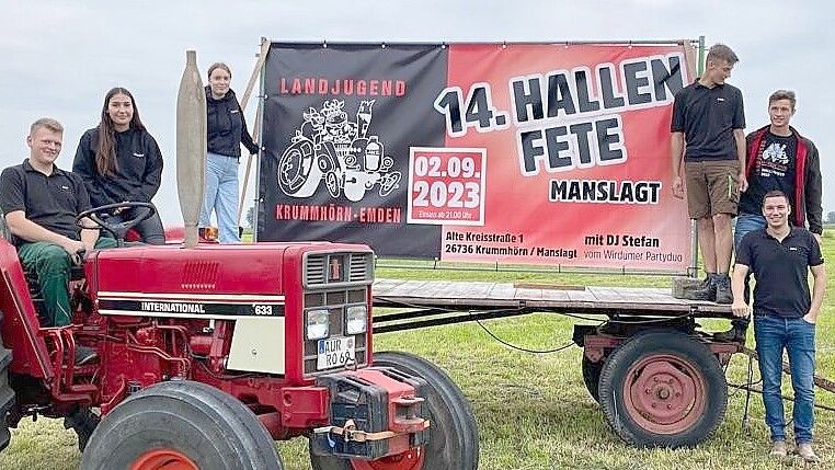 Die Landjugend Krummhörn-Emden freut sich auf die Hallenfete. Die Party steigt am ersten September-Wochenende. Foto: privat