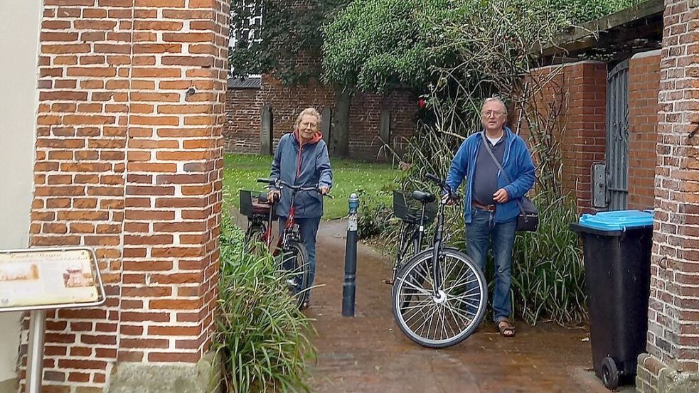 Die beiden Hannoveraner sind gern mit dem Rad unterwegs und besuchen Kirchen. Foto: privat