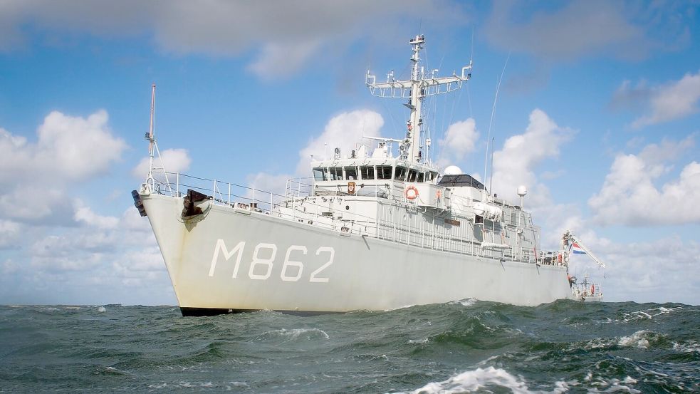 Das Schiff „Zierikzee“ der niederländischen Marine wurde vor zwei Jahren beim Manöver „Sandy Coast 21“ eingesetzt. Foto: Ministerie van Defensie