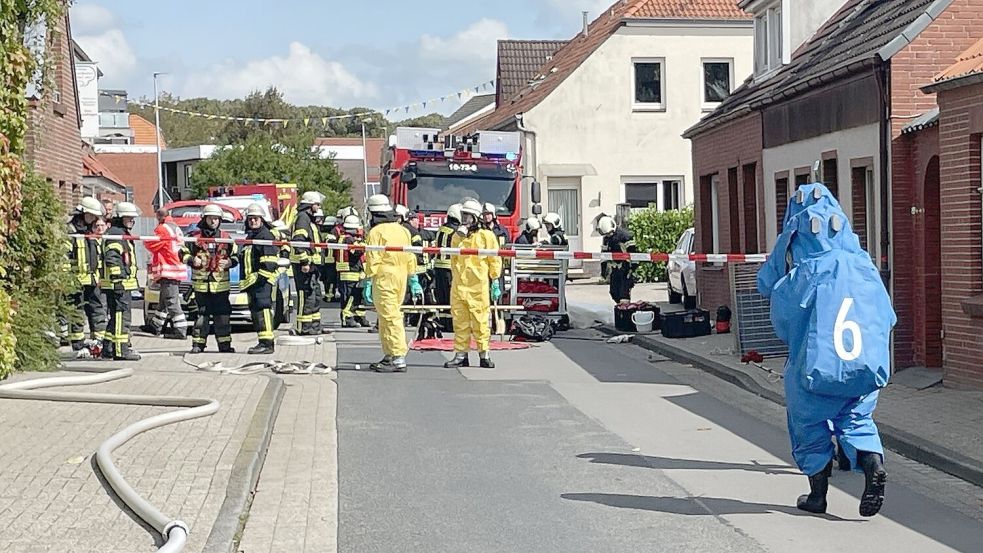 Die Feuerwehr rückte mit 70 Einsatzkräften zur Westerstraße aus. Foto: Feuerwehr