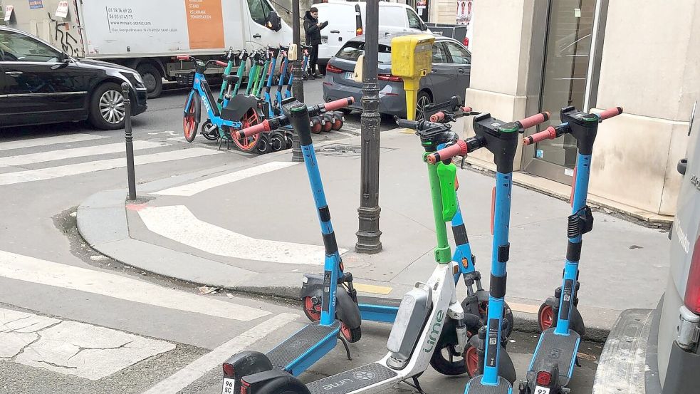 E-Scooter soll es in Paris bald nicht mehr geben. Foto: Michael Evers/dpa