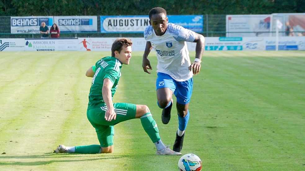 Benny Boungou erzielte beim 6:2-Sieg gegen Mühlen die ersten drei Treffer. Foto: Reemts
