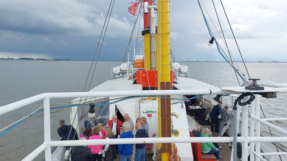 Das Feuerschiff fährt einmal bis Eemshaven und dreht dann wieder um.