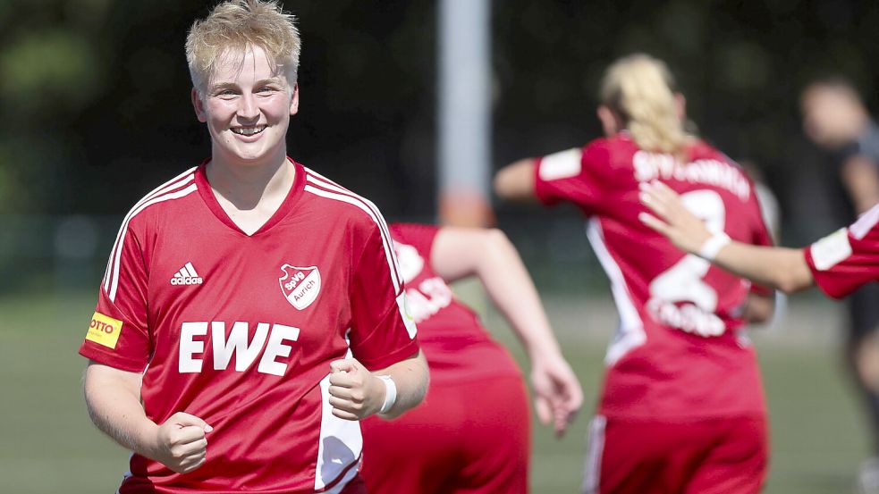 Mareike Assing erzielte gegen Osnabrück ein Traumtor. Foto: Doden, Emden