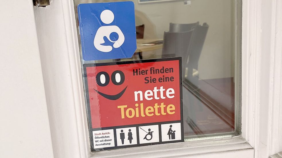 Beim Café Philipp gibt es nicht nur eine Toilette, sondern auch einen Wickelraum.