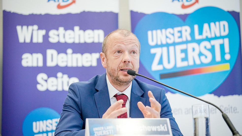 Rechtsextremisten haben in unserer Partei keinen Platz, versichert Stefan Marzischewski, Vorsitzender der AfD-Fraktion im Landtag von Niedersachsen. Foto: Kay Nietfeld/dpa
