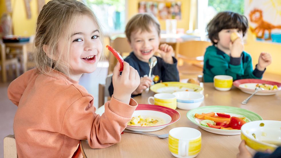 In schleswig-holsteinischen Kitas von Betreiber Adelby 1 soll schon bald kein Fleisch mehr auf den Speiseplänen stehen. Foto: imago images/Funke Foto Services