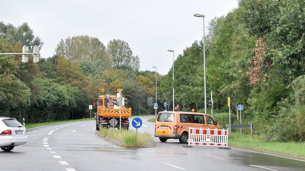 Der Verkehr wurde umgeleitet. Foto: Wolters