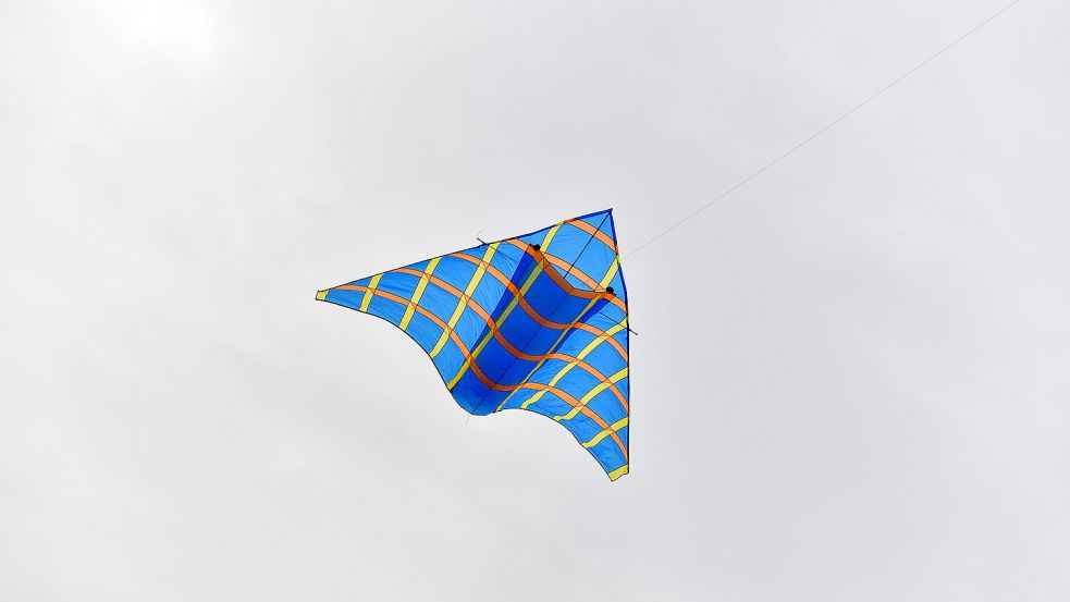Nur die ganz leichten Drachen konnten am Sonntag fliegen.