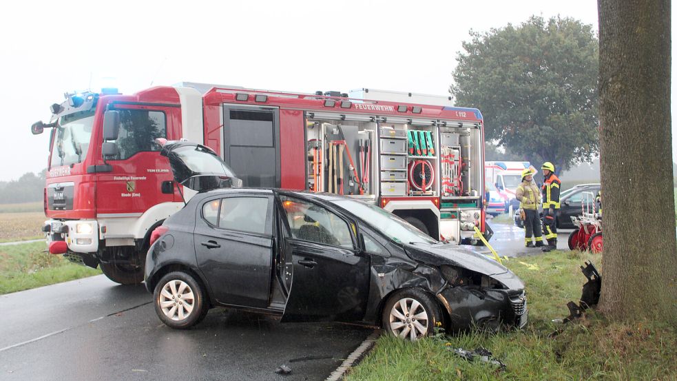 Zwei Personen wurden bei dem Unfall schwer verletzt. Foto: Joachim Rand