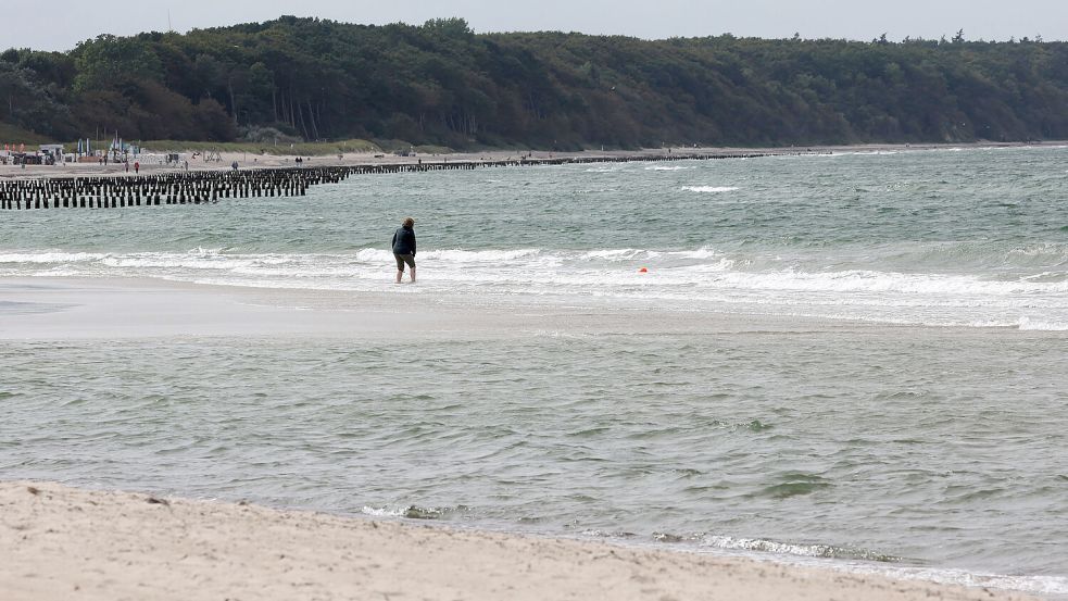 Na, der wird doch nicht wohl.... Oder darf er das? Ein Amtsgericht hat jetzt ein Urteil zum Wildpinkeln an der Ostsee gefällt. Foto: dpa/Bernd Wüstneck