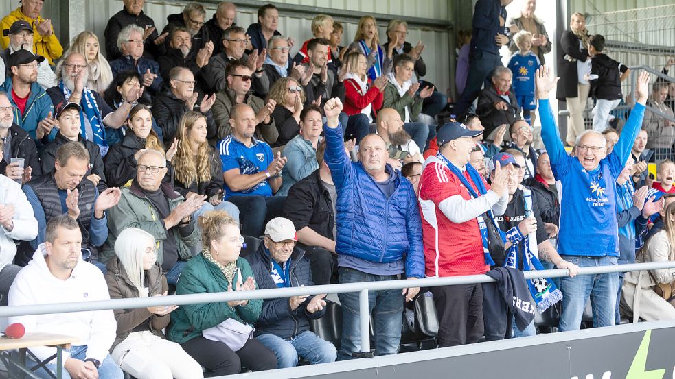 Beim Heimspiel gegen Atlas Delmenhorst erzielte Kickers Emden mit 2204 Zuschauern die bisherige Höchstmarke in dieser Spielzeit. Archivfoto: Doden/Emden