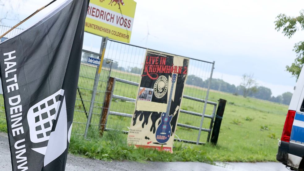 Das Rechtsrockkonzert fand im August in Canum statt. Foto: Hock/Archiv