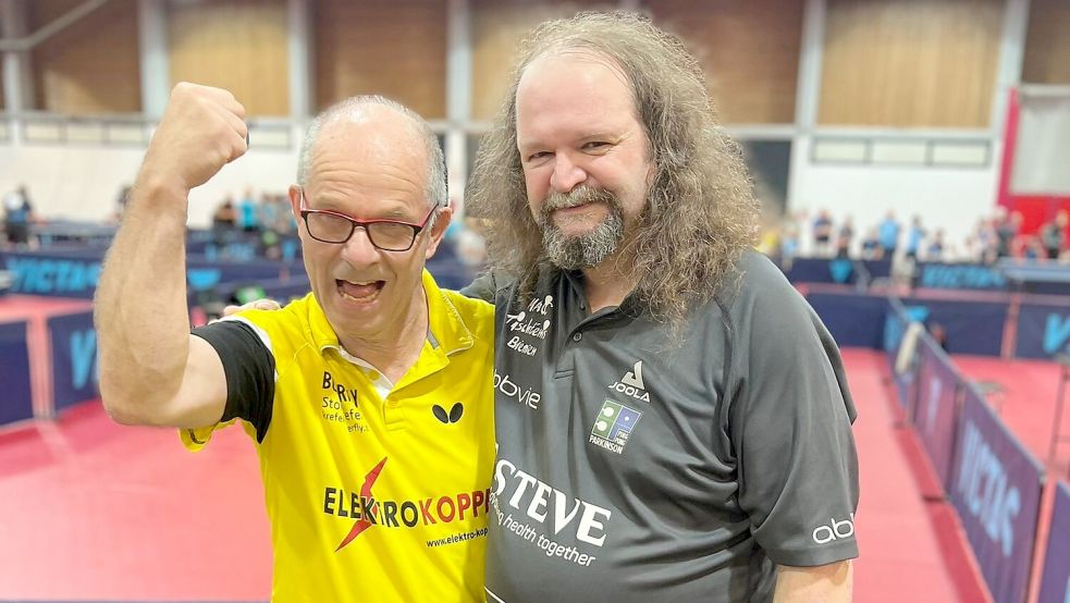 Horst „Ede“ Schunk (links) und Norbert Hase feierten in Österreich einen überraschenden Triumph. Foto: Privat