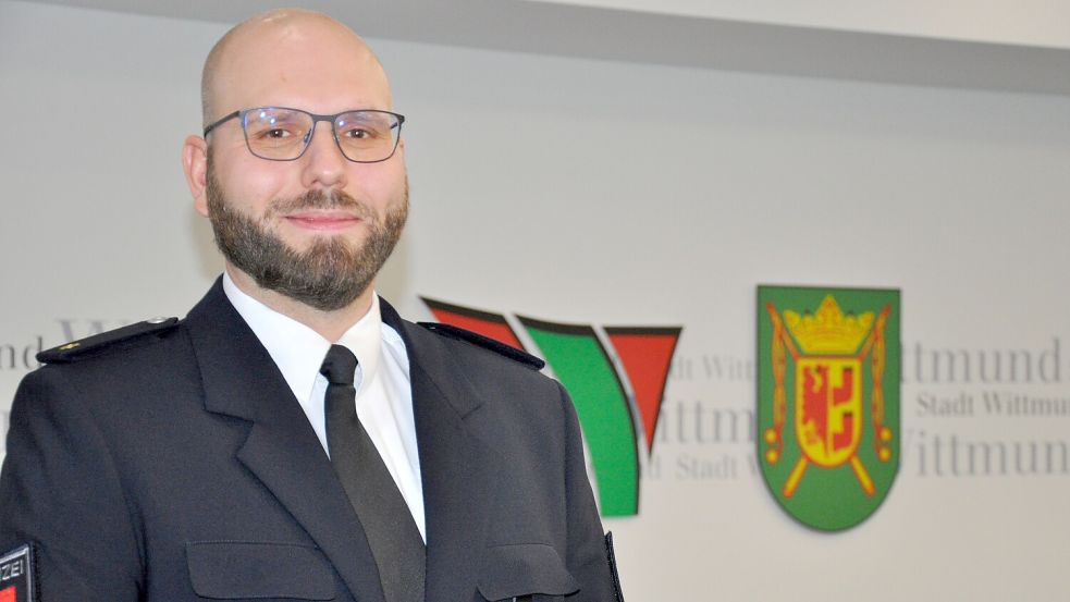 Jannes Ulferts ist der neue Leiter des Wittmunder Polizeikommissariats. Foto: Ullrich