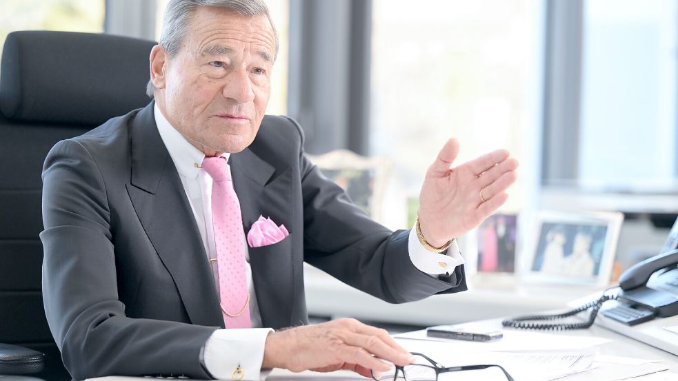 Wolfgang Grupp gibt Ende des Jahres die Geschäftsführung von Trigema ab. Foto: dpa/Bernd Weißbrod