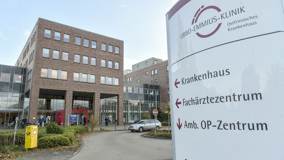 Auf dem Gelände der Ubbo-Emmius-Klinik verläuft die Grenze zwischen der Innenstadt und Wallinghausen.