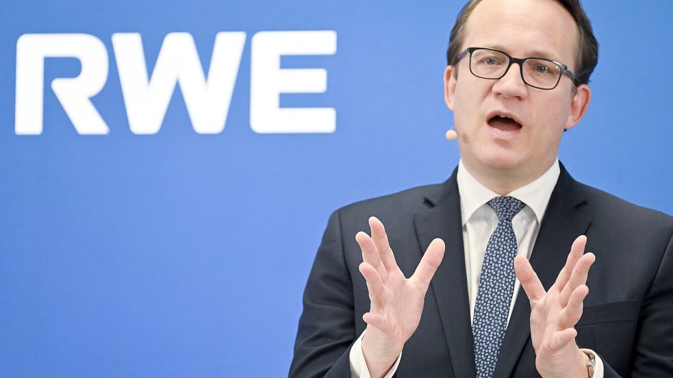 Markus Krebber, Vorstandsvorsitzender der RWE AG, hält die Energieversorgung in Deutschland nicht für gesichert genug. Foto: dpa/Federico Gambarini