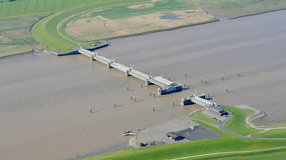 Über das Sperrwerk soll die Tide gesteuert werden. Foto: Archiv