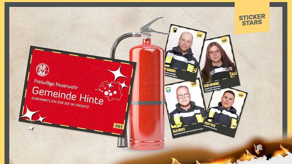 Ab diesem Sonnabend können die Sticker gesammelt werden. Foto: Feuerwehr