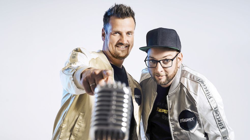 Das Party-, Schlager- und DJ-Duo Stereoact kommt ins Live Music Center nach Hinte und präsentiert seine Hits. Foto: Stereoact