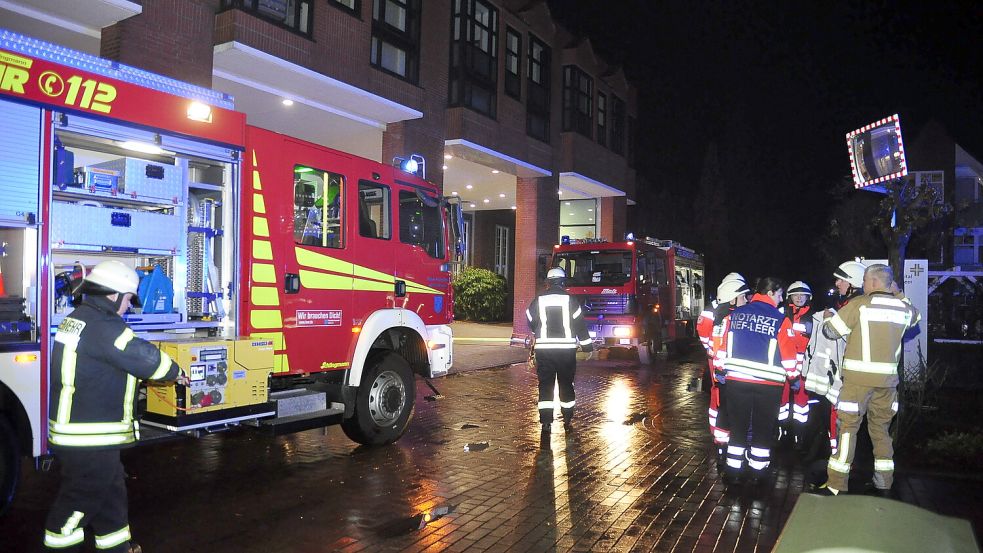 Die Feuerwehr war in der Nacht zu Montag im Einsatz. Foto: Wolters