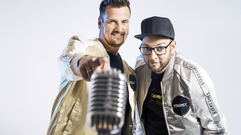 Das Party-, Schlager- und DJ-Duo Stereoact kommt ins Live Music Center nach Hinte und präsentiert seine Hits. Foto: Stereoact