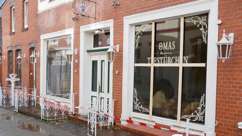 Das Feuer hat das Café im Bahnhofspfad stark in Mitleidenschaft gezogen. Foto: Ferber