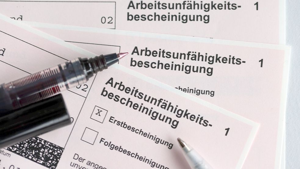 Die Krankenkassen verbuchen einen starken Anstieg der Krankschreibungen seit drei bis vier Wochen. Foto: DPA