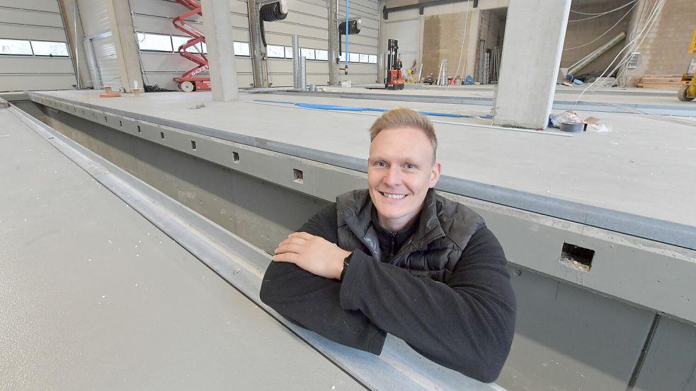 In diesen Gruben wird gearbeitet. Foto: Ortgies