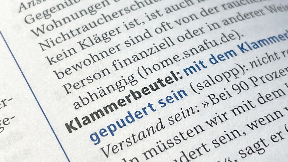 Mit dem Klammerbeutel gepudert: Wie erklärt sich die alte Redewendung? Foto: Stefan Lüddemann
