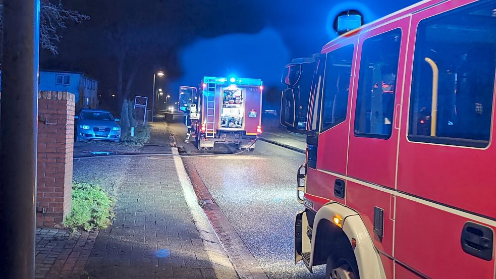 Die Feuerwehr Emden hatte am Freitagmorgen drei Einsätze in Barenburg. Foto: Feuerwehr