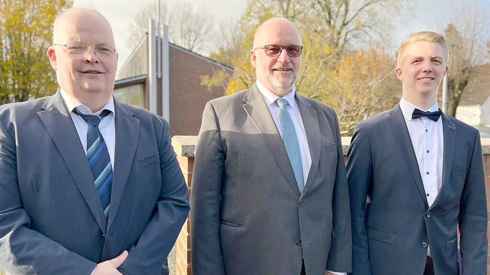 Robert Mönnigmann (von links), Guus Kabel und Timothy Frömling. Foto: privat