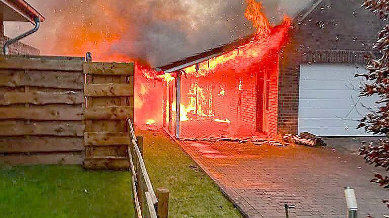 Die Feuerwehr war in Aurich-Oldendorf im Einsatz. Foto: Feuerwehr Großefehn