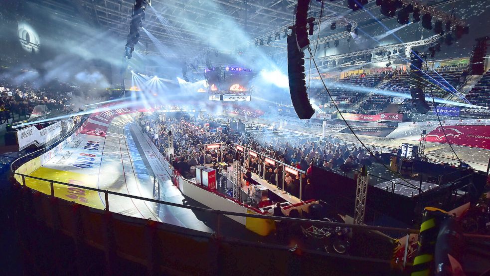 Bei den Sixdays in Bremen geht es ordentlich zur Sache. Foto: Imago Images/Stiehl