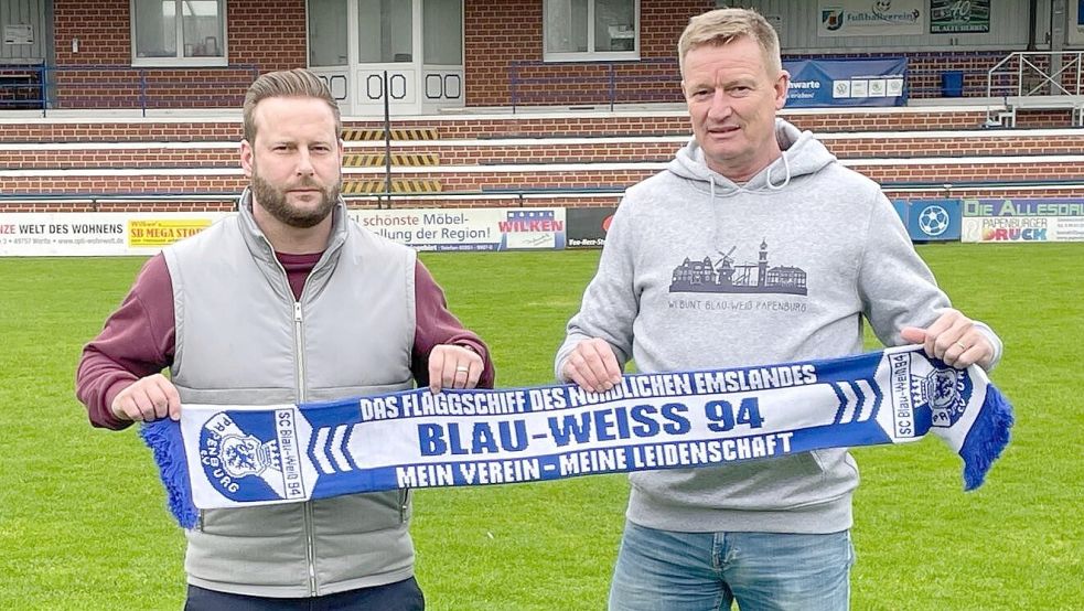 Jakob Krause-Heiber (links) stellte Ralf Ammermann als neuen Trainer vor. Foto: Privat