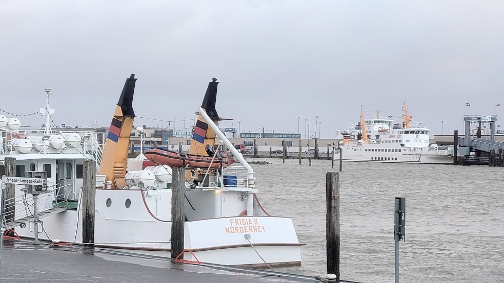 Aufgrund des Ostwindes verändern sich in den kommenden Tagen die Abfahrtzeiten der Juistfähre. Foto: Rebecca Kresse