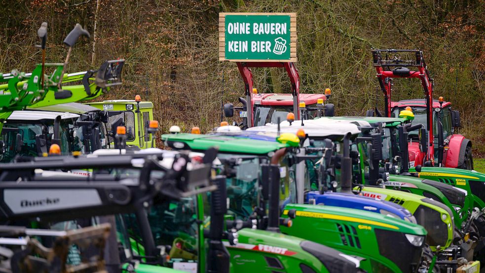 Bauern haben zu Protesten aufgerufen. Foto: DPA