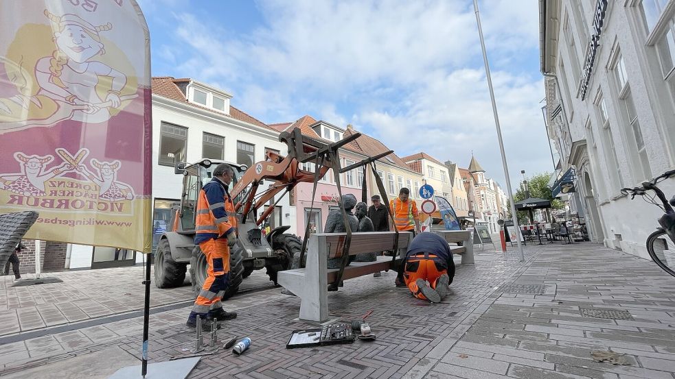 Die Sanierung der Fußgängerzone in Aurich ist fast abgeschlossen. Jetzt könnte das Areal besser vermarktet werden. Doch wer macht das? Foto: Archiv/Boschbach